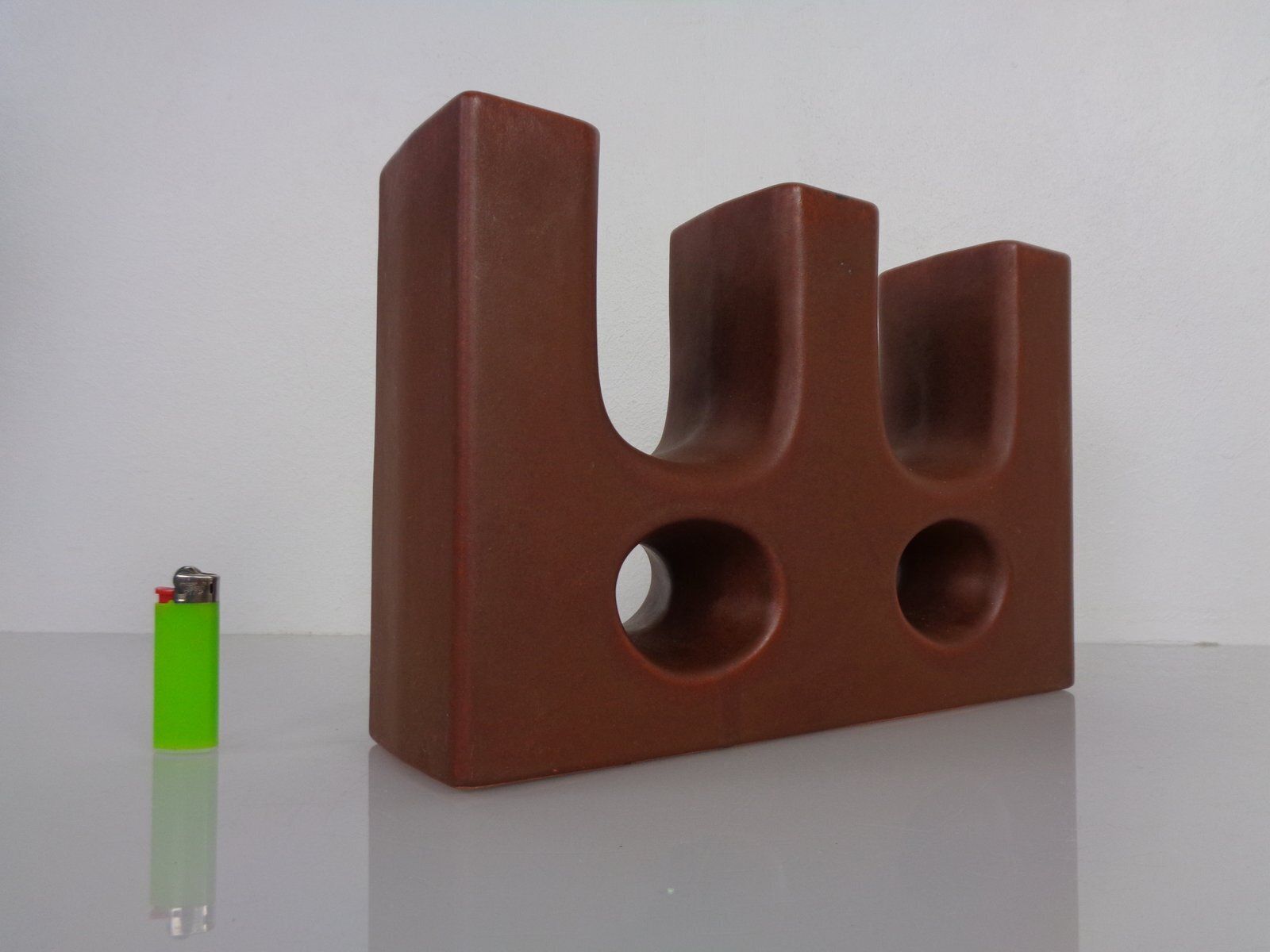 Dutch Studio Ceramic Vase By Marius & Hugo Van Woerden For Vest Keramiek, 1970s photo 199.0