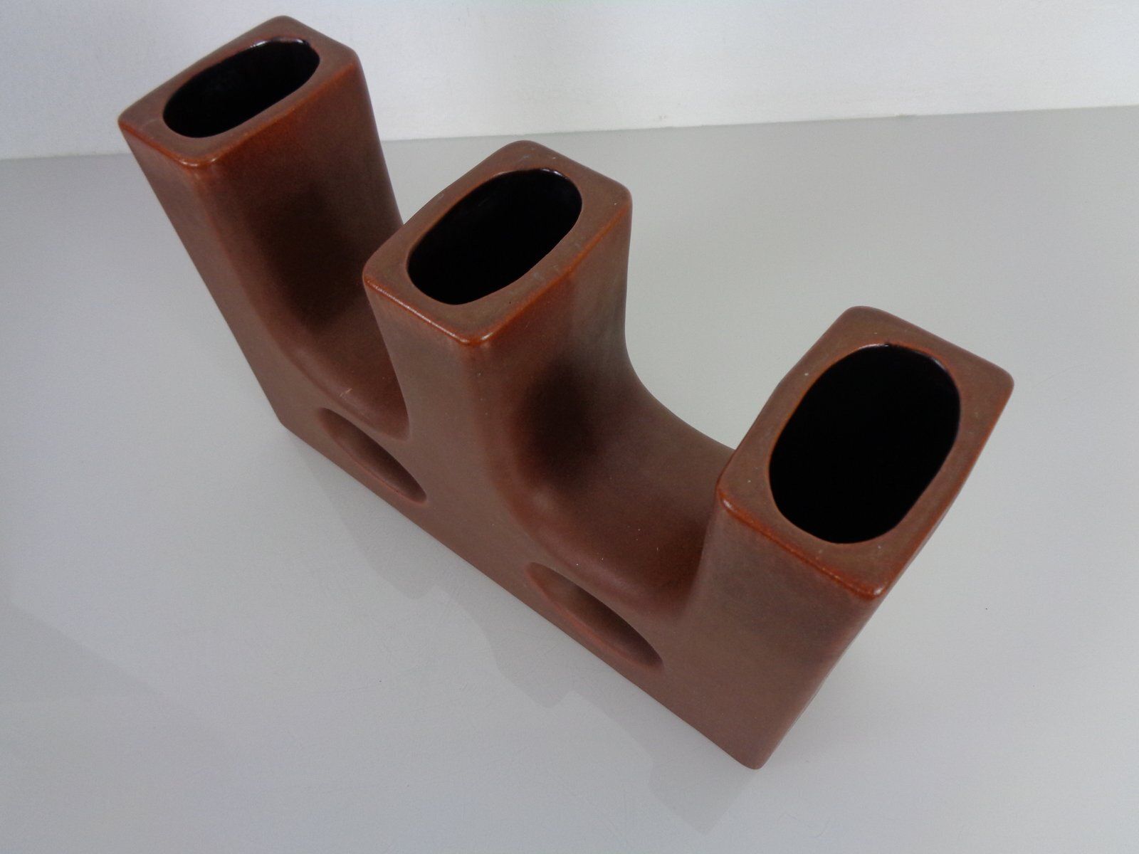 Dutch Studio Ceramic Vase By Marius & Hugo Van Woerden For Vest Keramiek, 1970s photo vinterior