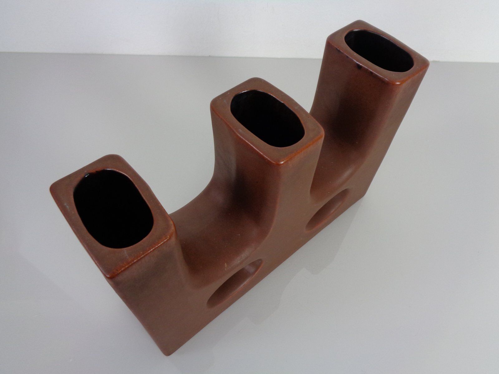 Dutch Studio Ceramic Vase By Marius & Hugo Van Woerden For Vest Keramiek, 1970s photo buy