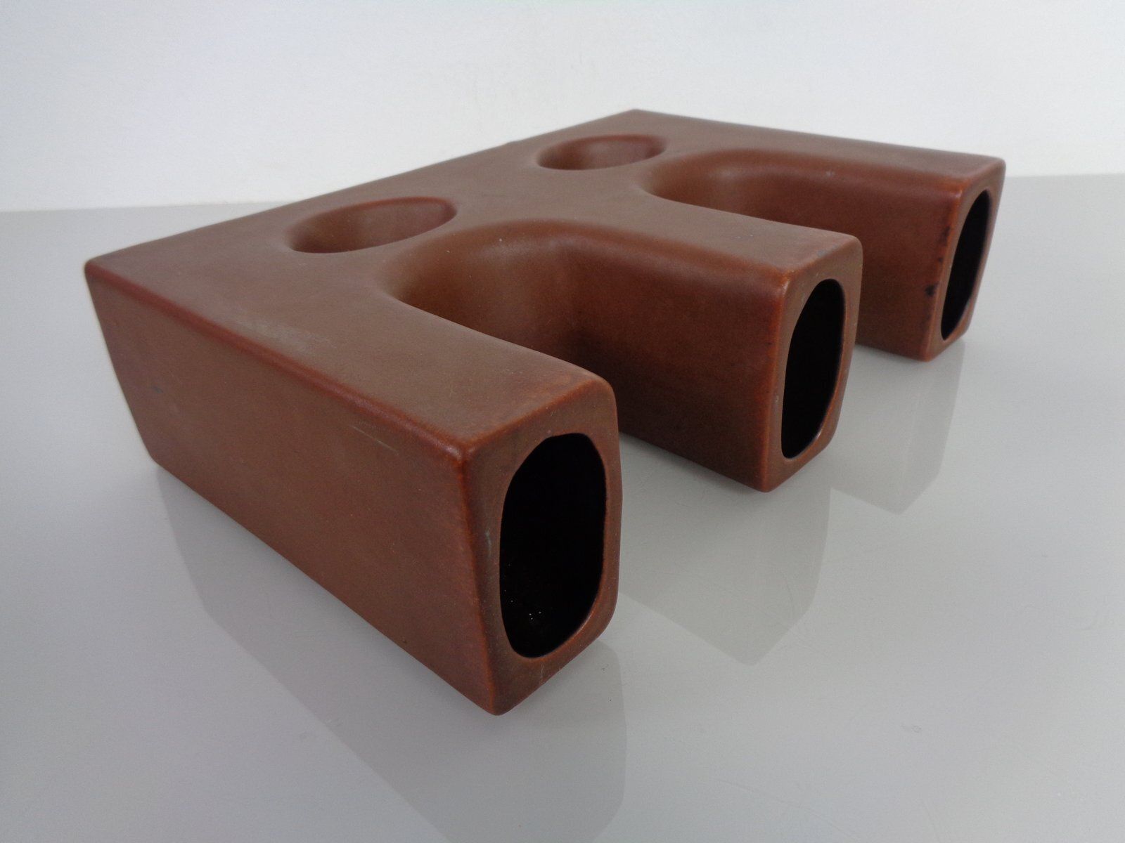 Home Decor Dutch Studio Ceramic Vase By Marius & Hugo Van Woerden For Vest Keramiek, 1970s photo