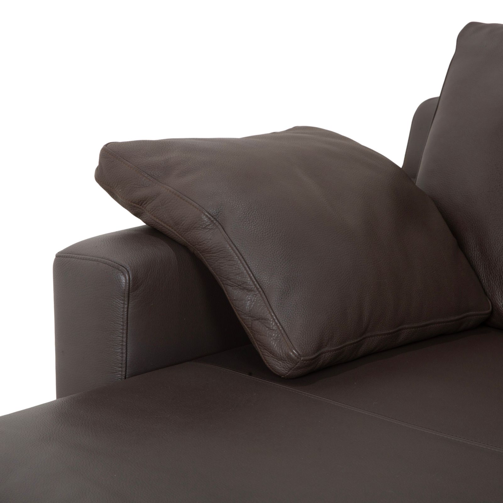 Canapé d'angle Ewald Schillig Concept Plus en cuir marron moka photo Mobilier