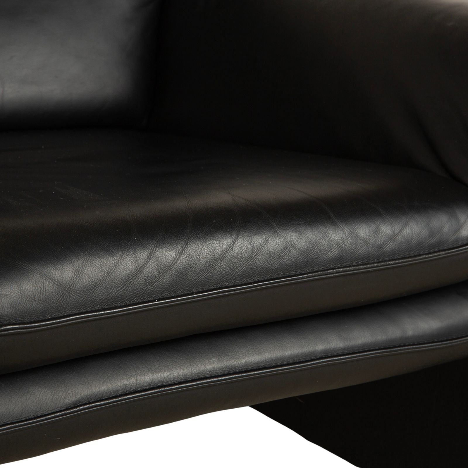 Fauteuil Lauuser en cuir noir photo Mobilier