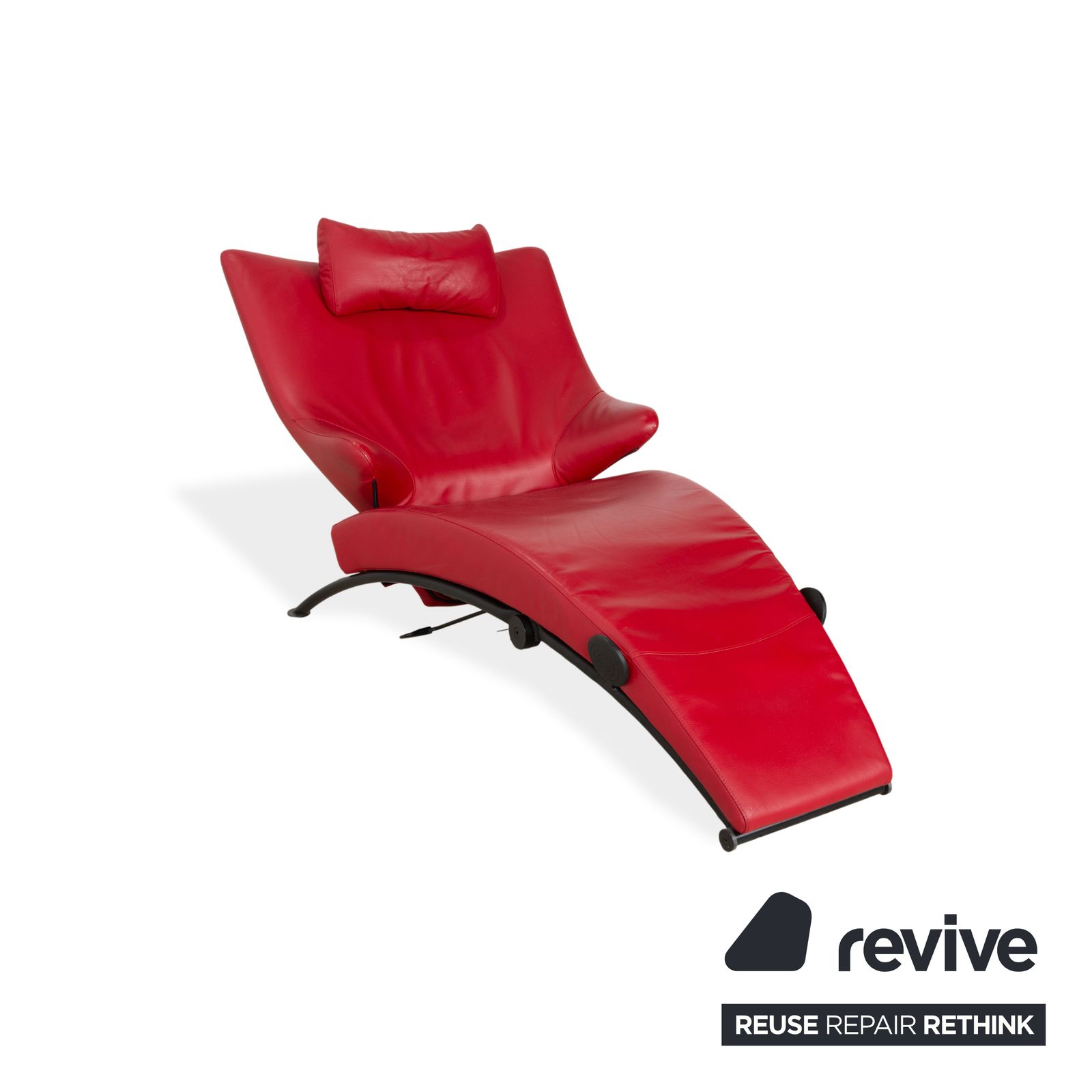 Wk Wohnen Solo 699 Leather Armchair Red Manual Function photo Furniture