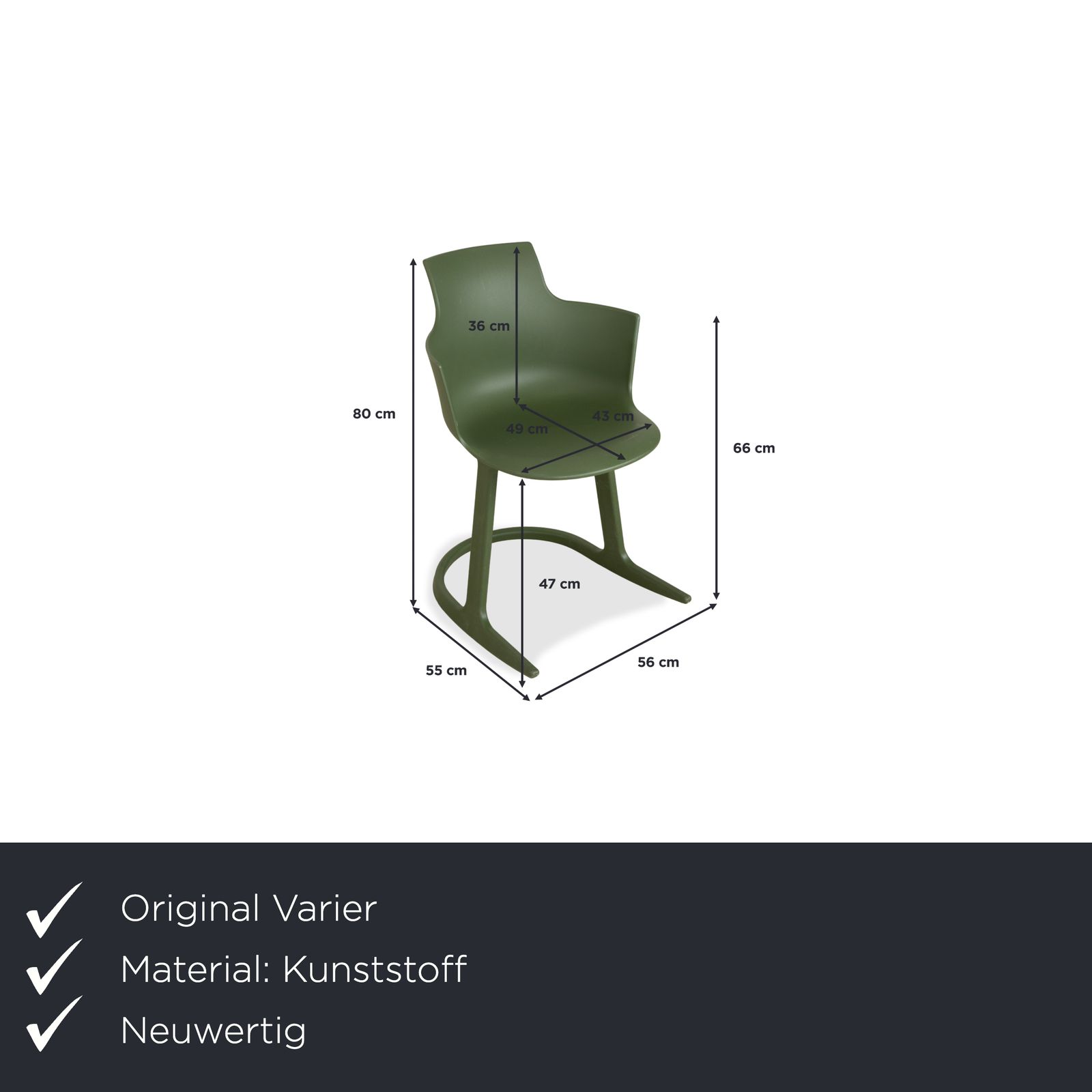 Chaise à bascule Varier Social Tilt en plastique vert, par Snøhetta photo furniture