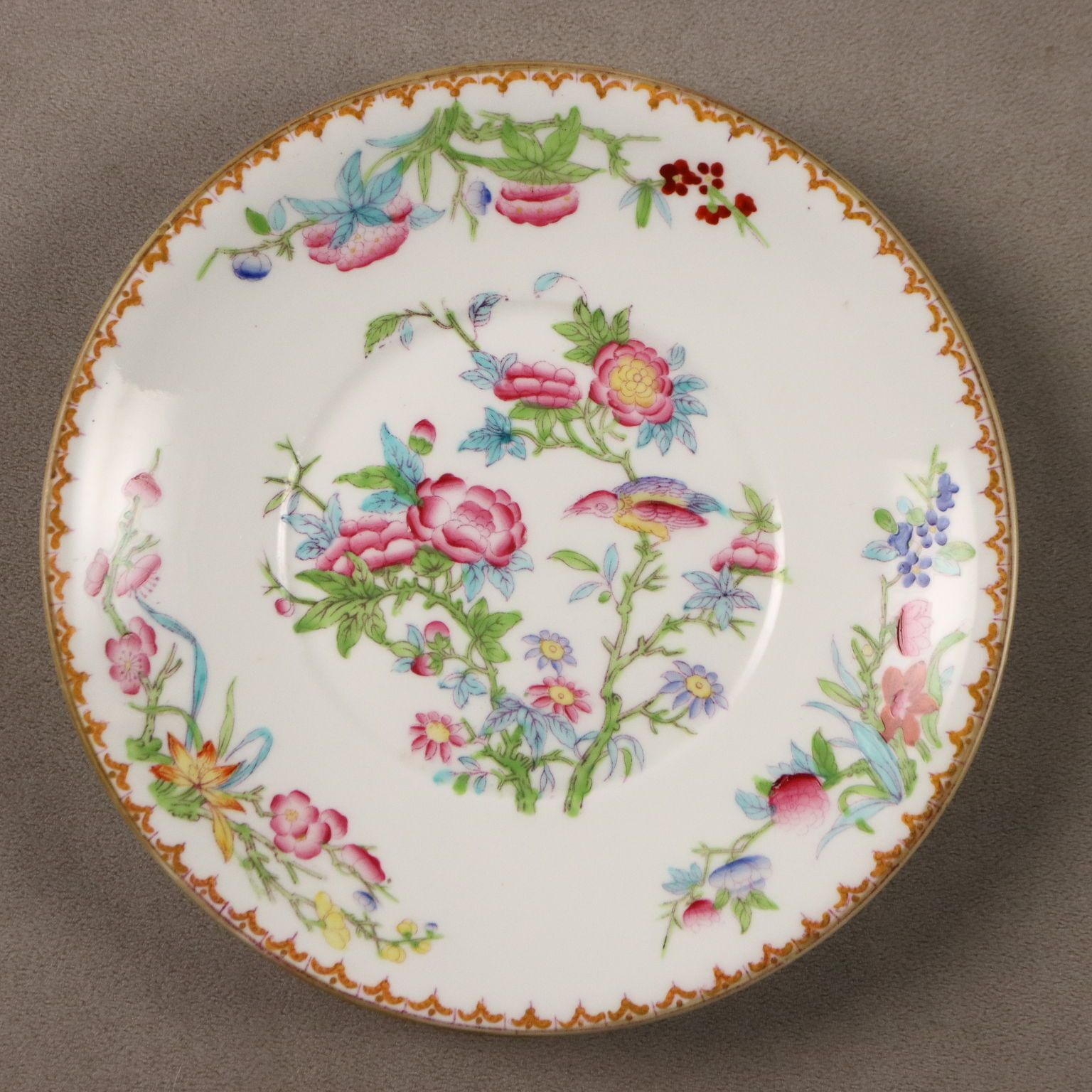 Antique Minton Porcelain Saucer Set England XIX Century photo buy