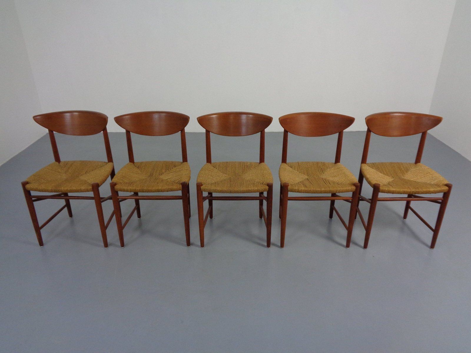 Modell 316 Dining Chairs By Peter Hvidt & Orla Mølgaard Nielsen For Søborg Furniture, Denmark, 1950s, Set Of 5 photo 3815.0