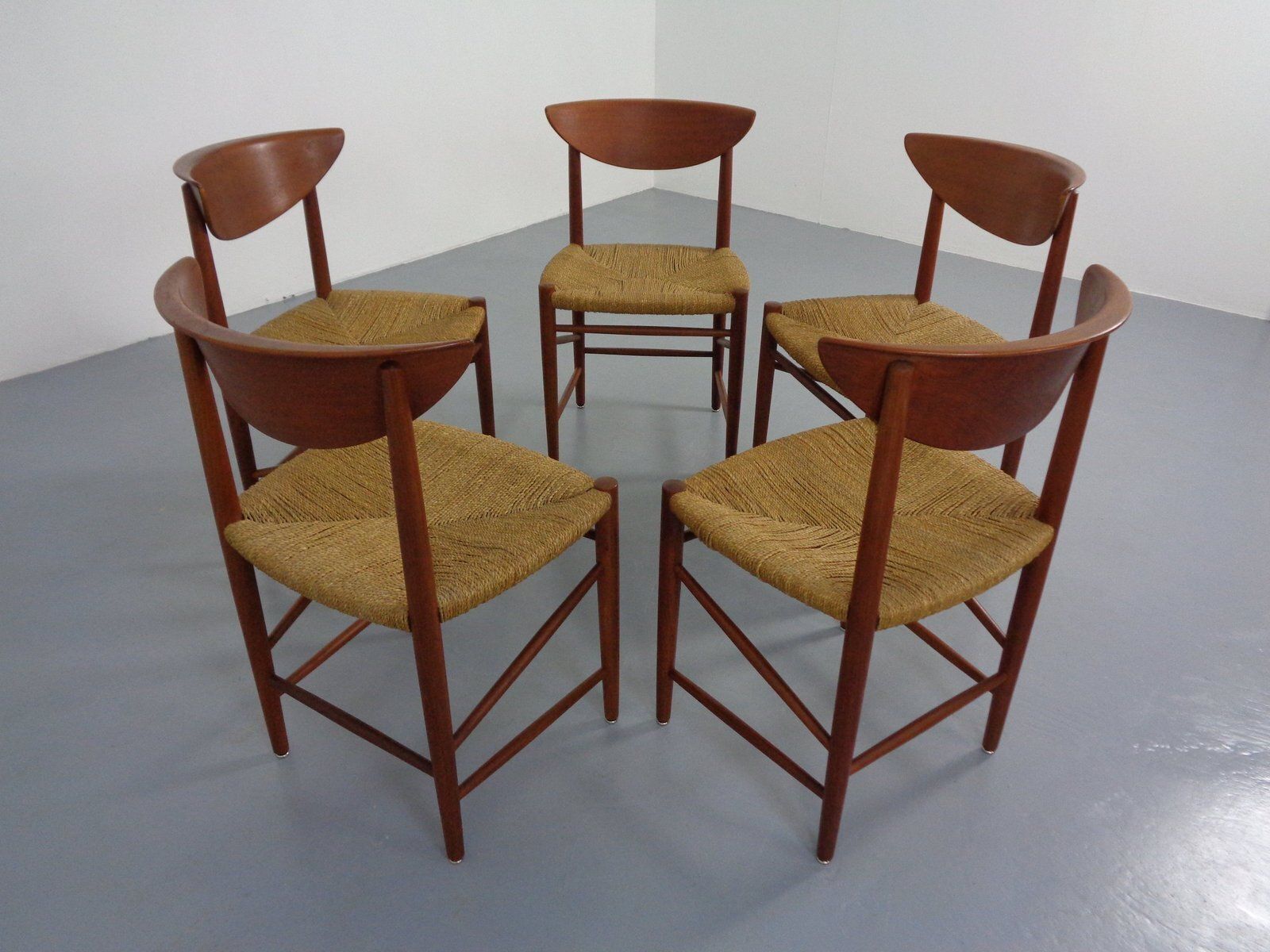 photo furniture Modell 316 Dining Chairs By Peter Hvidt & Orla Mølgaard Nielsen For Søborg Furniture, Denmark, 1950s, Set Of 5