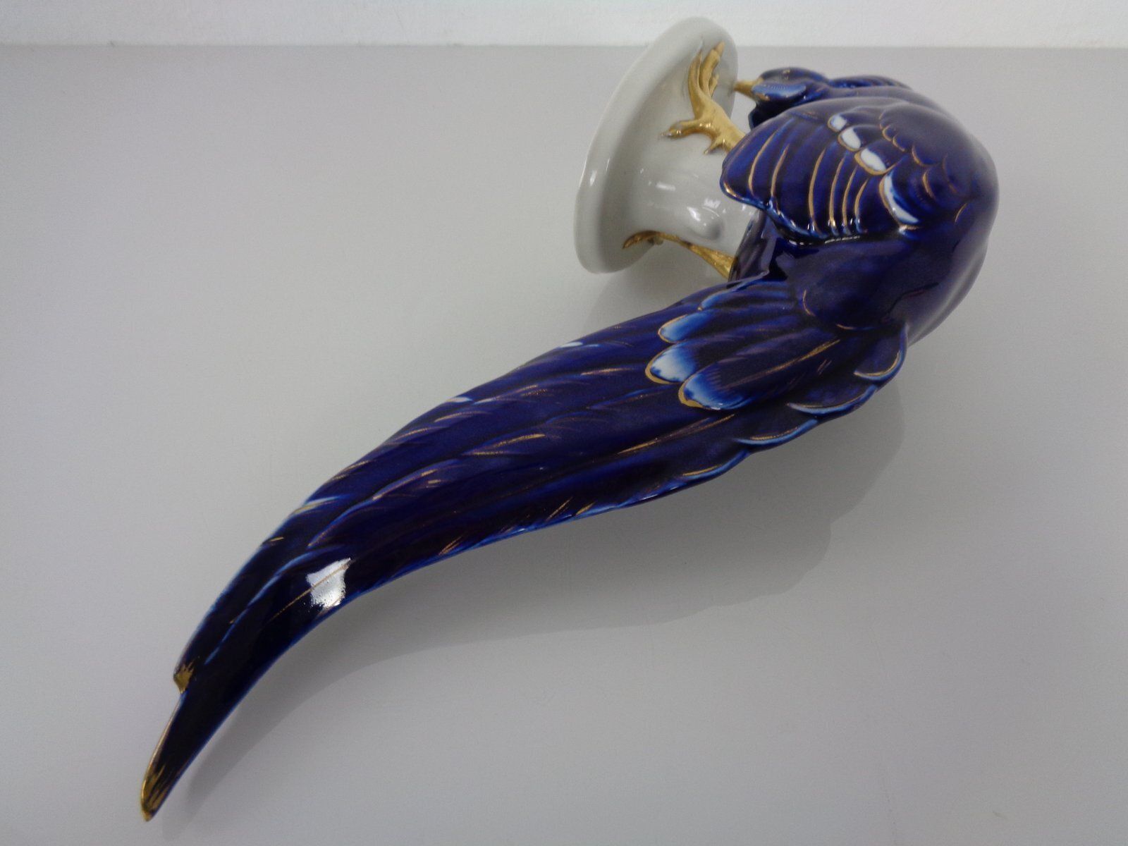 photo vintage Large Porcelain Pheasant Figurine By Arthur Storch For Volkstedt Porcelain Factory, Germany, 1920s