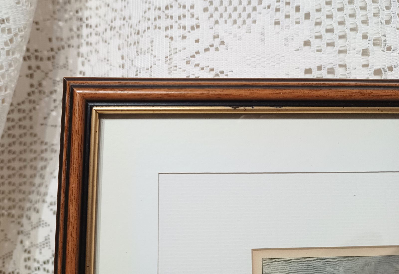photo furniture Antique Engraving Print The Old Timber House Beckenham Framed.