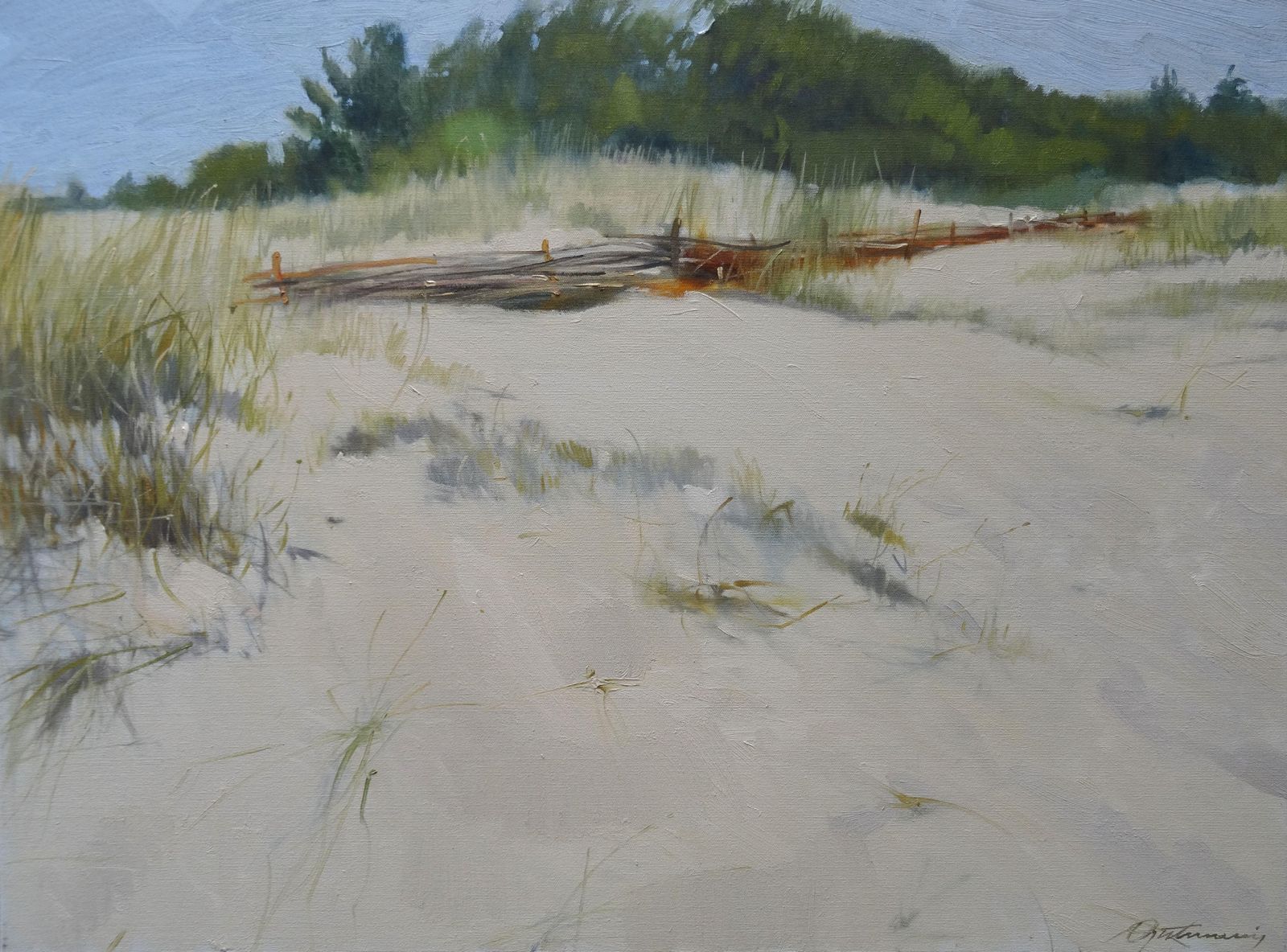 Gutmanis Andiscarnikava Dunes 2021. Oil On Canvas, 60x80 Cm2021