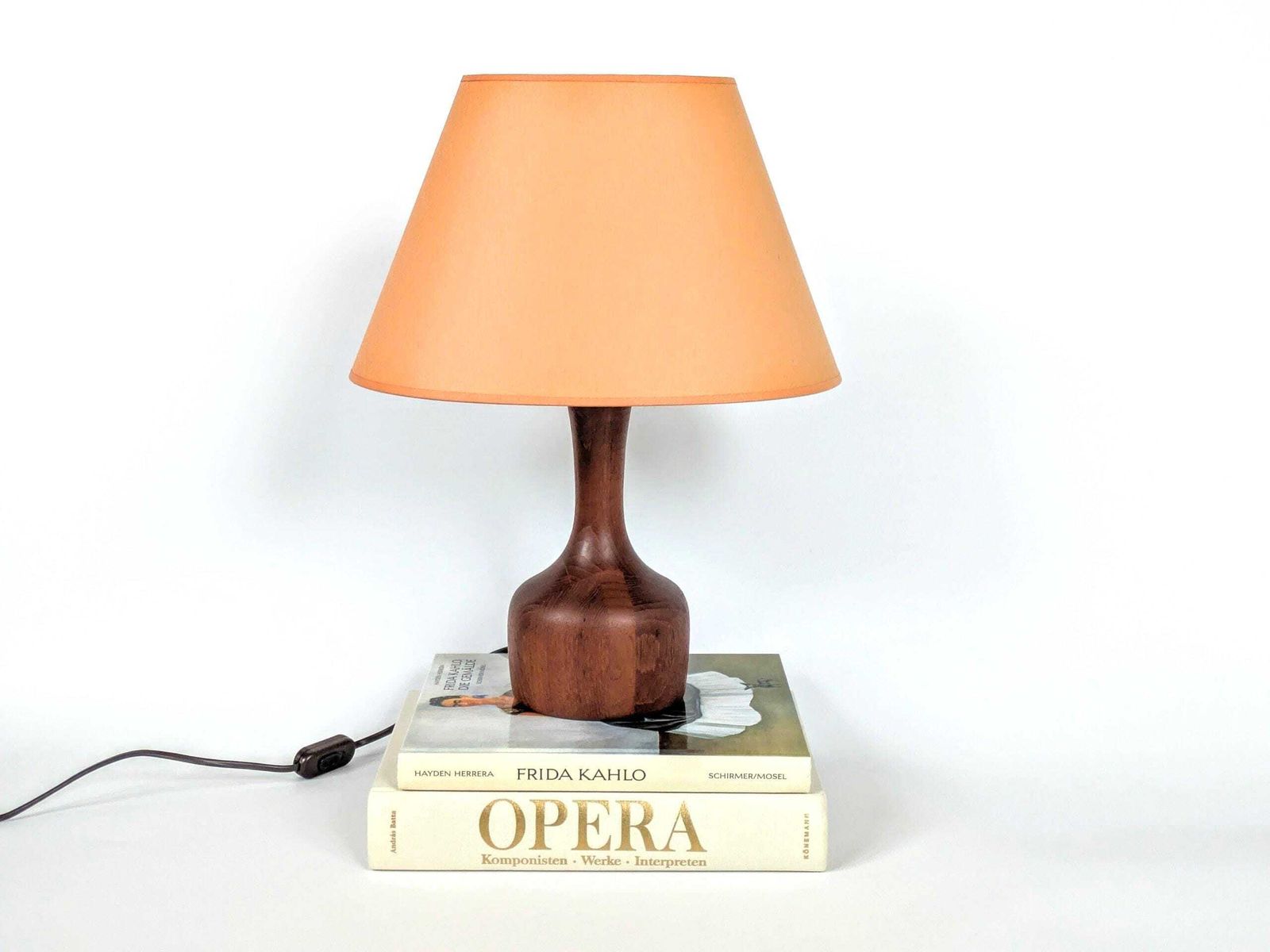 Midcentury Scandinavian Teak Table Lamp By Domus, Denmark, 1960s photo furniture