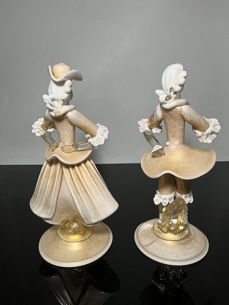 Murano Glass Figurines From Cenedese Vetri, Italy, Set Of 2 photo for sale