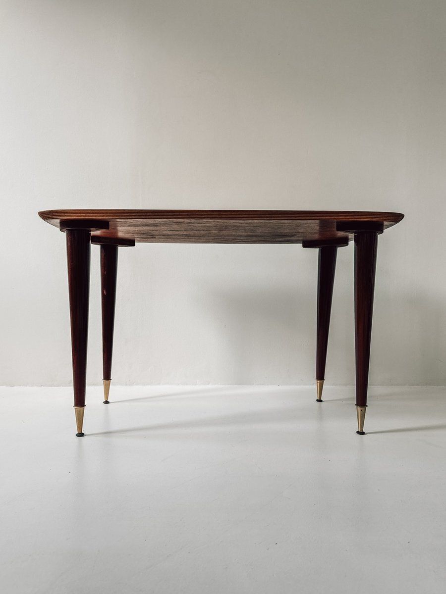 Mid Century Coffee Table With Wooden Top, 1960s photo vintage