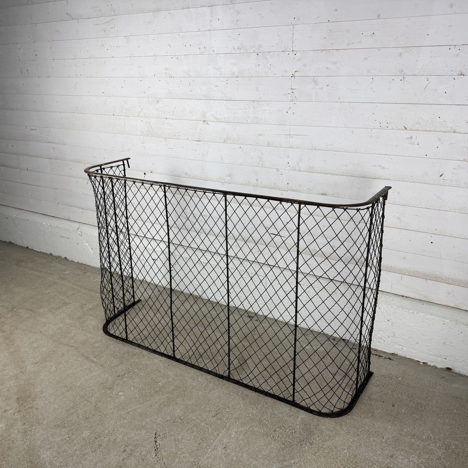 Antique Victorian Iron And Brass Nursery Guard