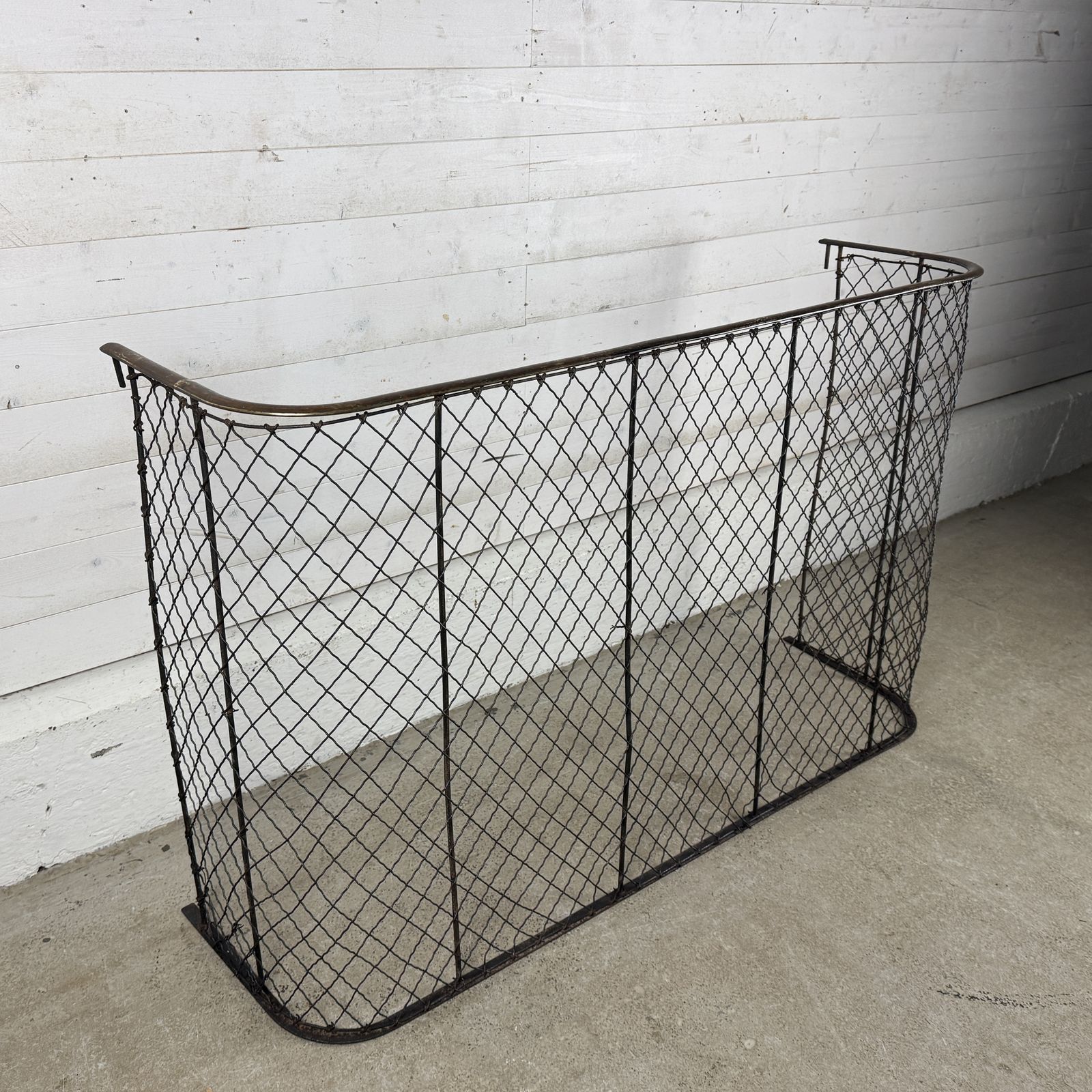 Antique Victorian Iron And Brass Nursery Guard photo for sale
