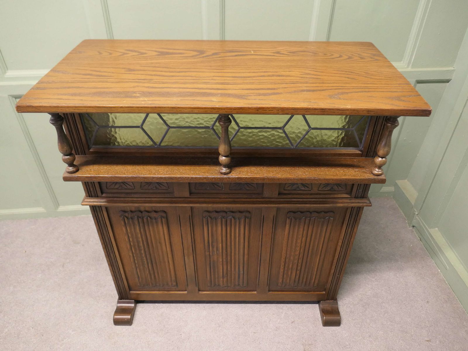 An Old Charm Country House Oak Dry Bar/Greeter photo for sale