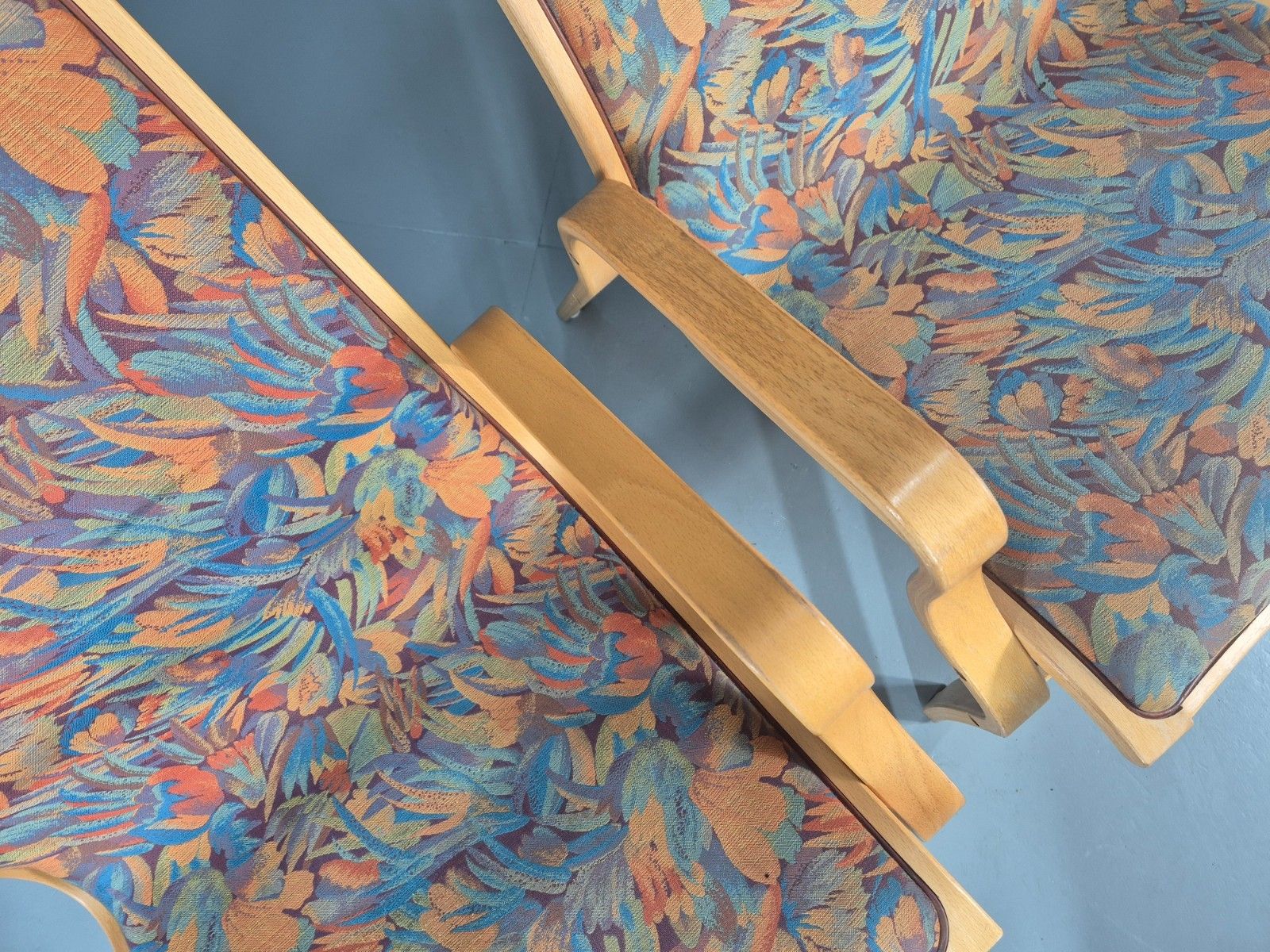 2 Vintage Bentwood Lounge Chairs Finn Ostergaard 1980s Retro Mcm Eb11338 Mben photo buy
