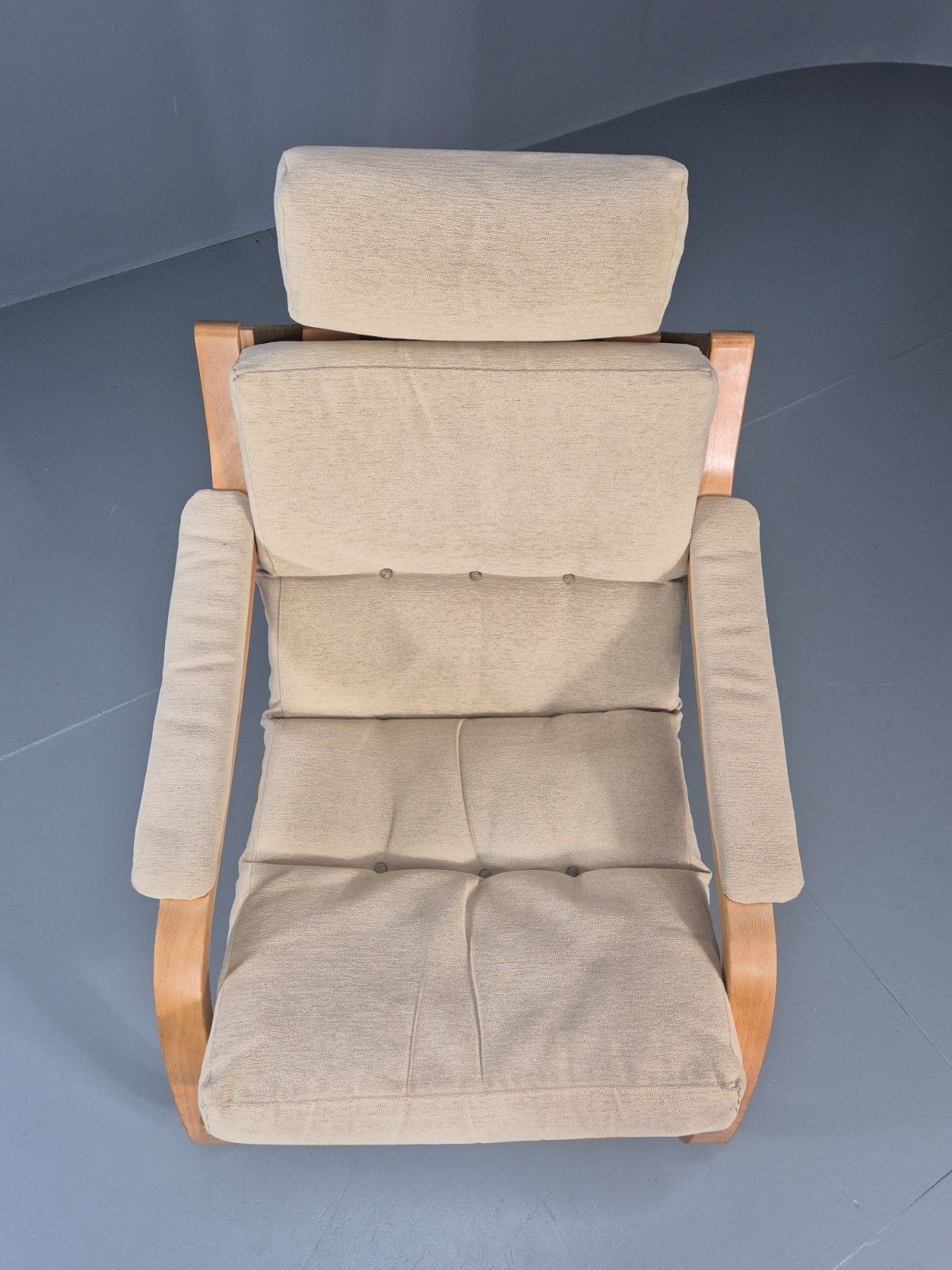 Vintage Danish Bentwood Lounge Chair Cantilever Design 1970s Retro Eb11373 Mben photo Furniture