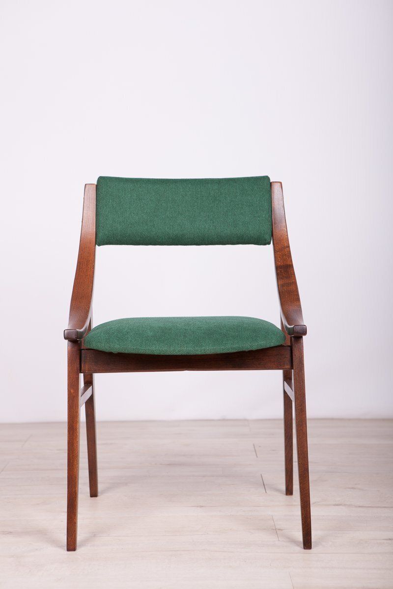 Polish Ski Jumper Dining Chairs From Zamojska Furniture Factory, 1970s, Set Of 4 photo vinterior