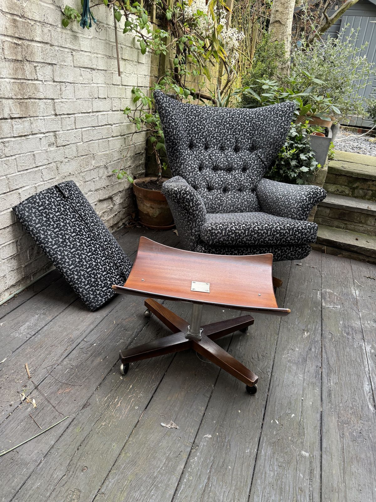 G Plan 6250 60’s Blofeld Chair & Footstool. Iconic, Excellent Condition. photo for sale