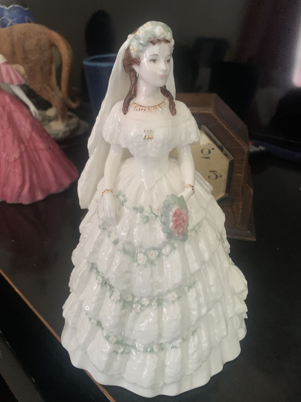Princess Coaport Figurine Coalport . Queen Mom And P Alexandra.All Perfect