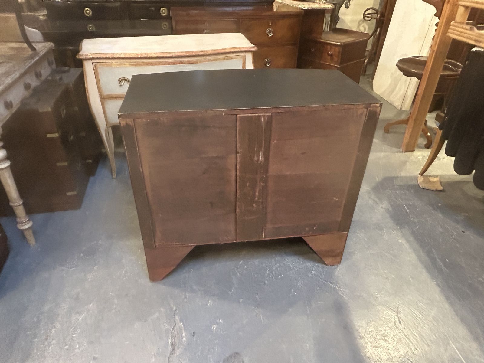 Regency Ebonised Bow Chest Of Drawers photo buy