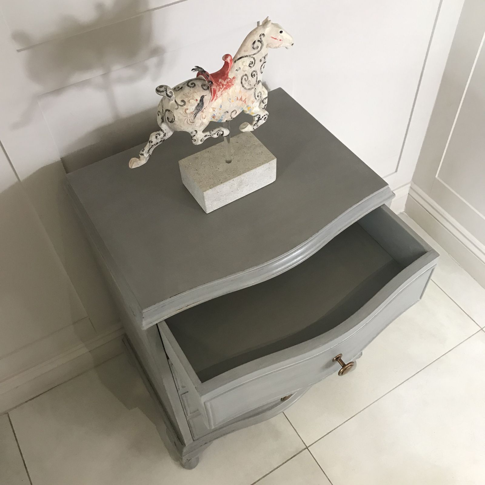 A Pair Of Hand Painted Small Chests Of Drawers. photo for sale
