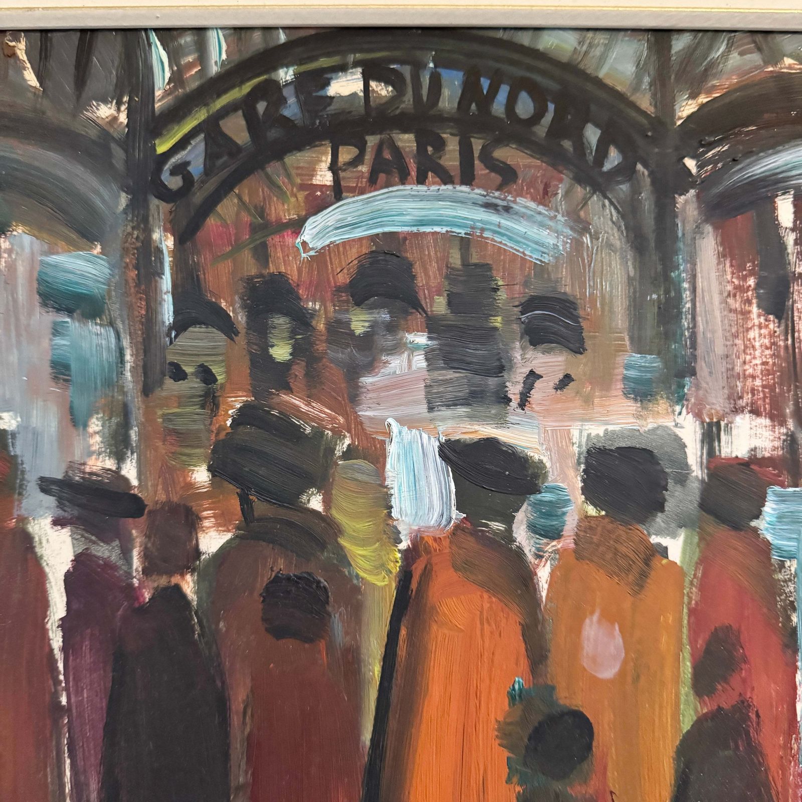 Those Who Remain. Vintage Oil Painting By Louis Zelig photo for sale