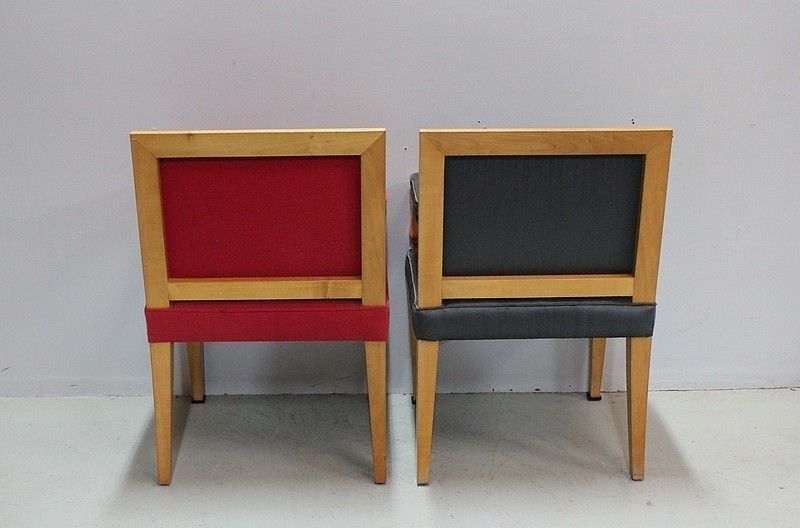 photo furniture Pair Of Armchairs To Queen Counot Blandin 19th Century