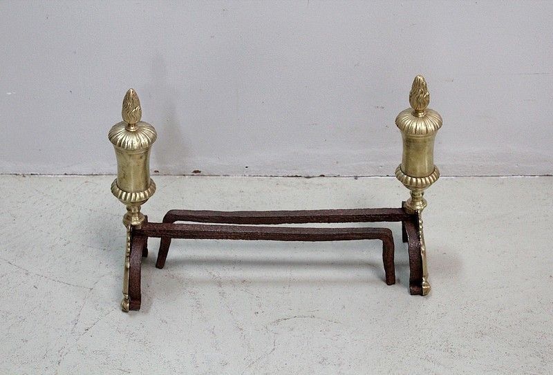 Pair Of Andirons Napoleon III, 19th Century photo 776.62