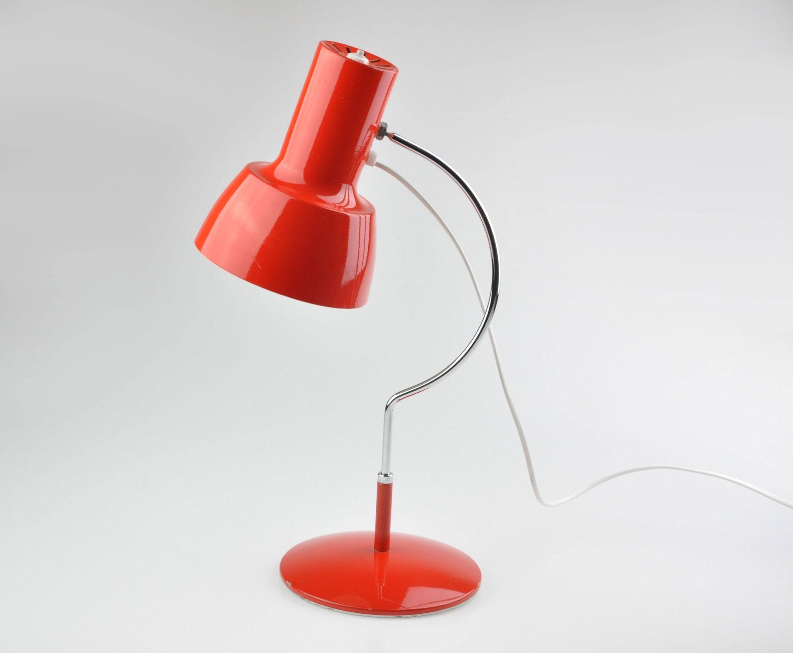 Mid Century Lamp, Table Lamp, Orange Lamp, Mid Century Lighting, Desk Lamp, Josef Hurka Lamp, Vintage Lamp, Table Light, Lighting photo 140.0
