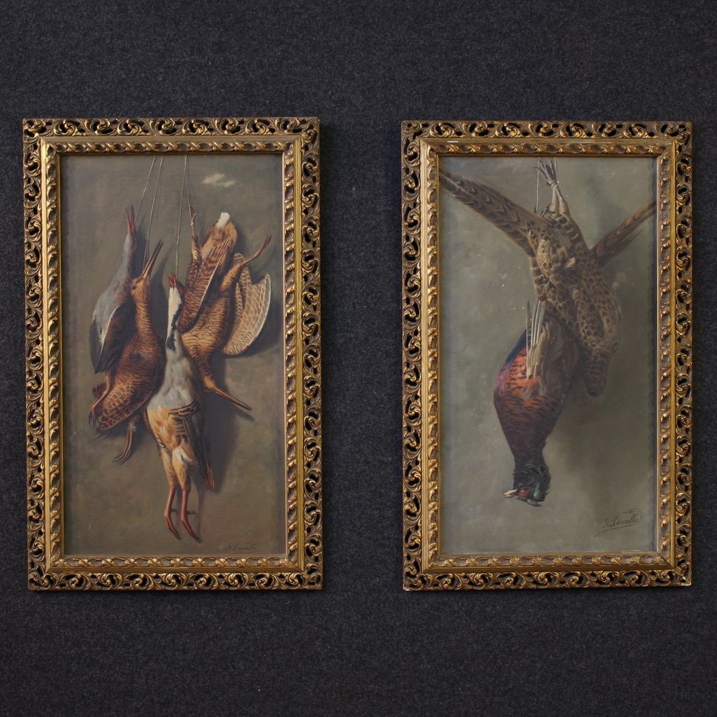20th Century Italian Painting, Still Life With Game photo vinterior