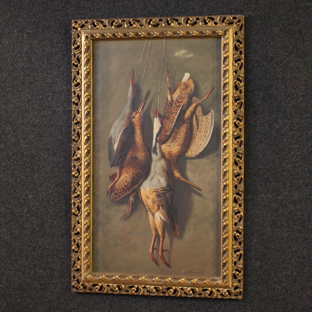 photo for sale 20th Century Italian Painting, Still Life With Game