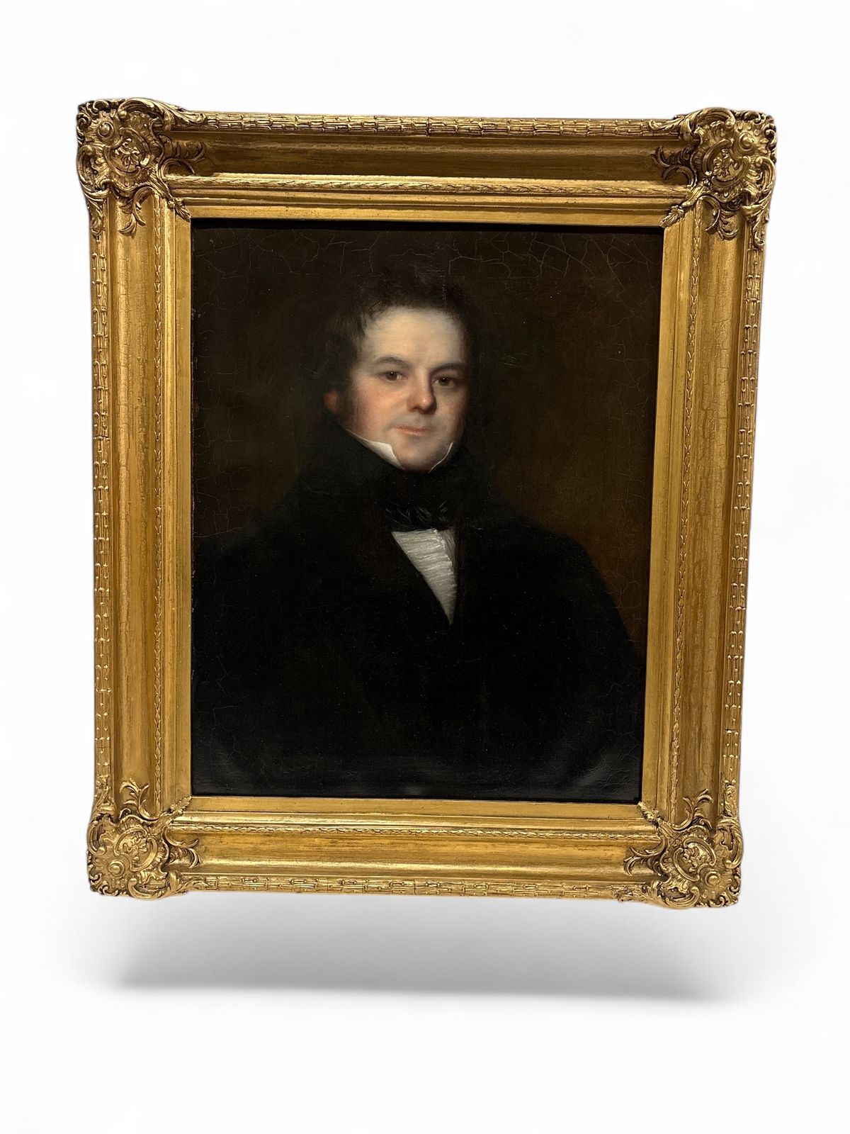 Portrait Of A Gentleman On Canvas, Back Inscribed Waterhouse 1837