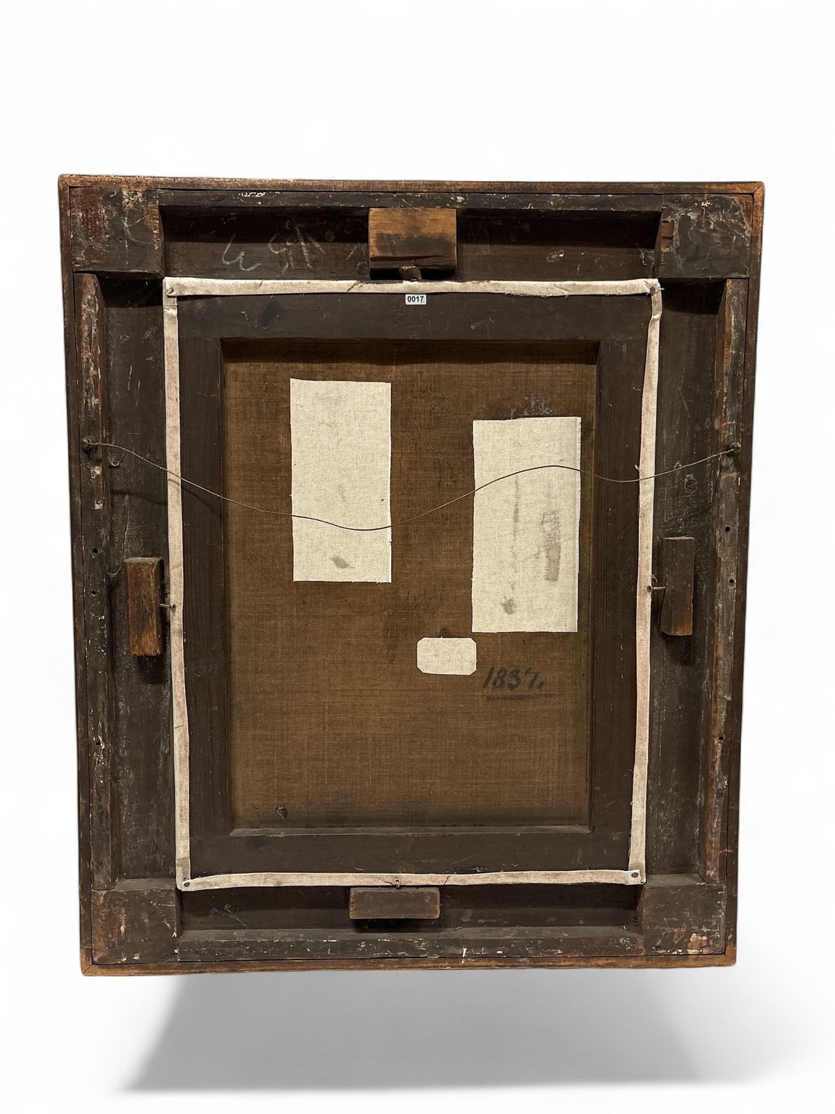 Portrait Of A Gentleman On Canvas, Back Inscribed Waterhouse 1837 photo for sale