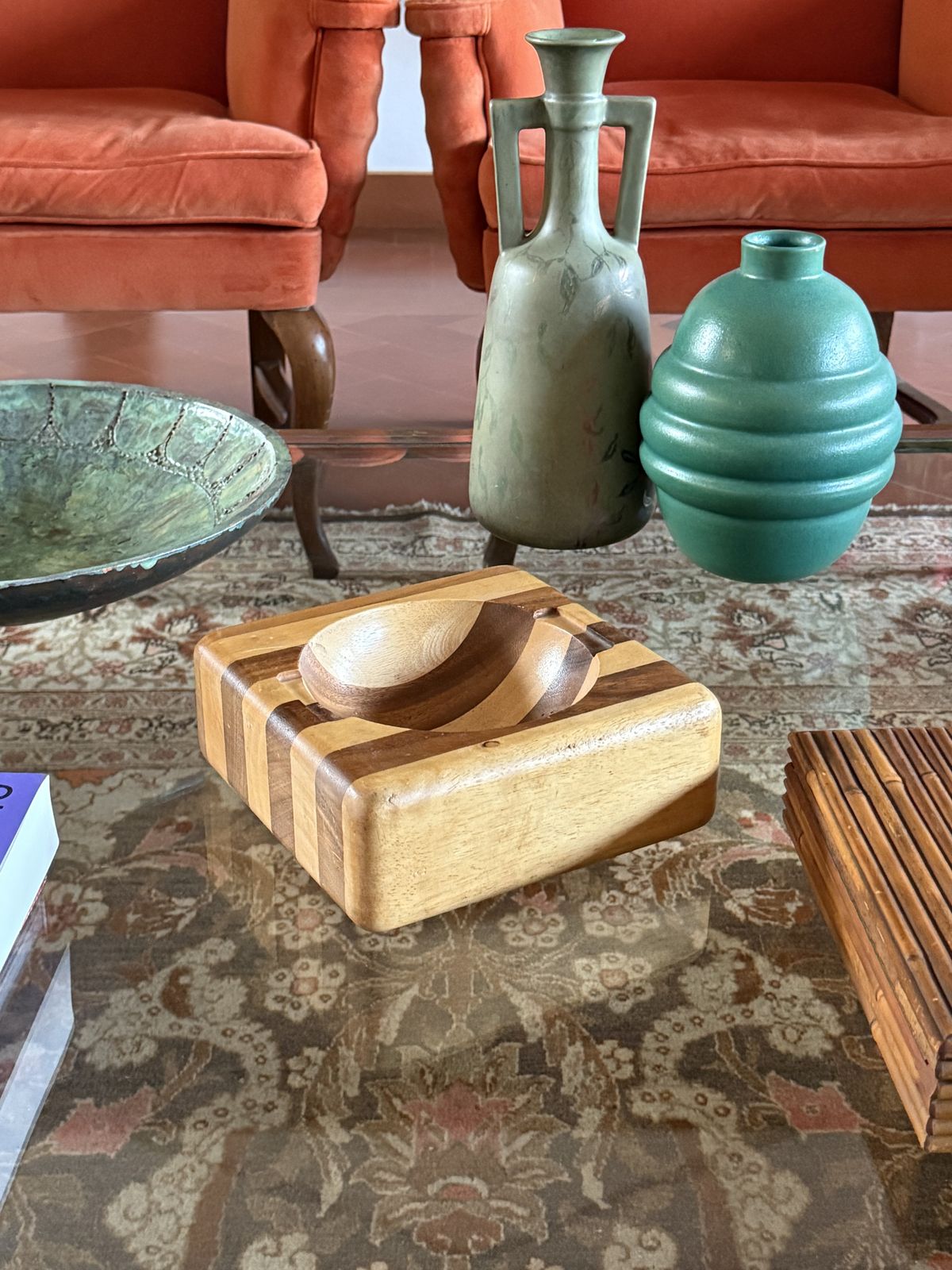 Mid Century Wood Vide Poche Bowl, Italy Ca. 1970 photo Home Decor