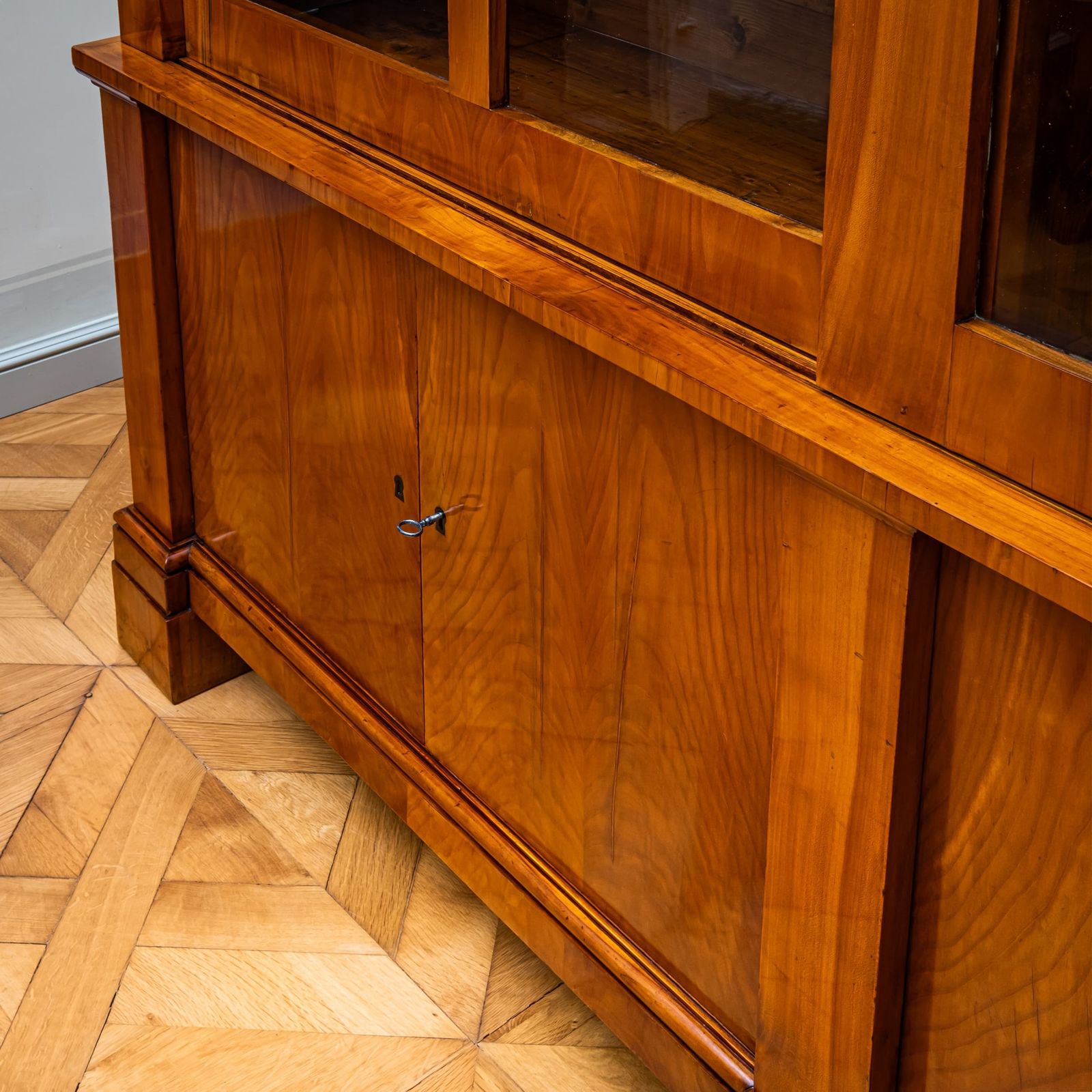 Biedermeier Cherrywood Bookcase, Germany, Circa 1820 photo vinterior