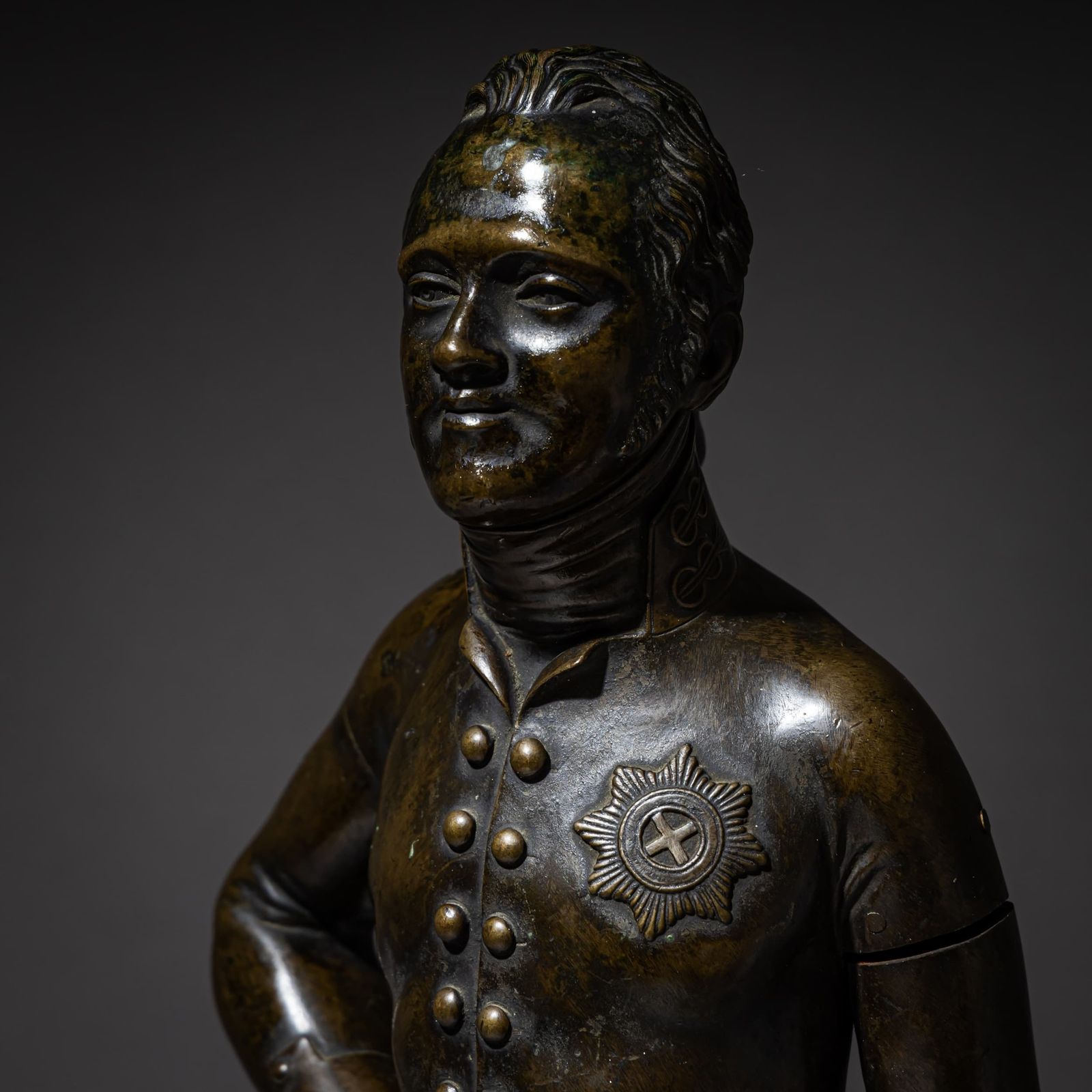 Standing Figure Of Emperor Alexander I Of Russia (1777–1825), Bronze, Russia, 1st Quarter 19th Century photo Art