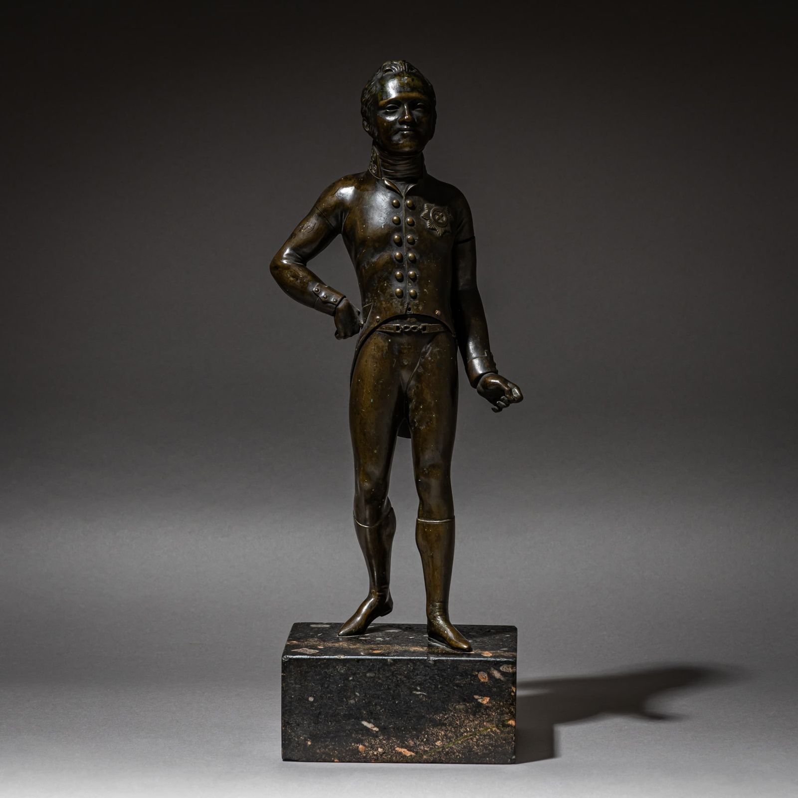Standing Figure Of Emperor Alexander I Of Russia (1777–1825), Bronze, Russia, 1st Quarter 19th Century