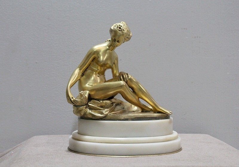 Bather With A Dove Signed Falconnet 19th Century