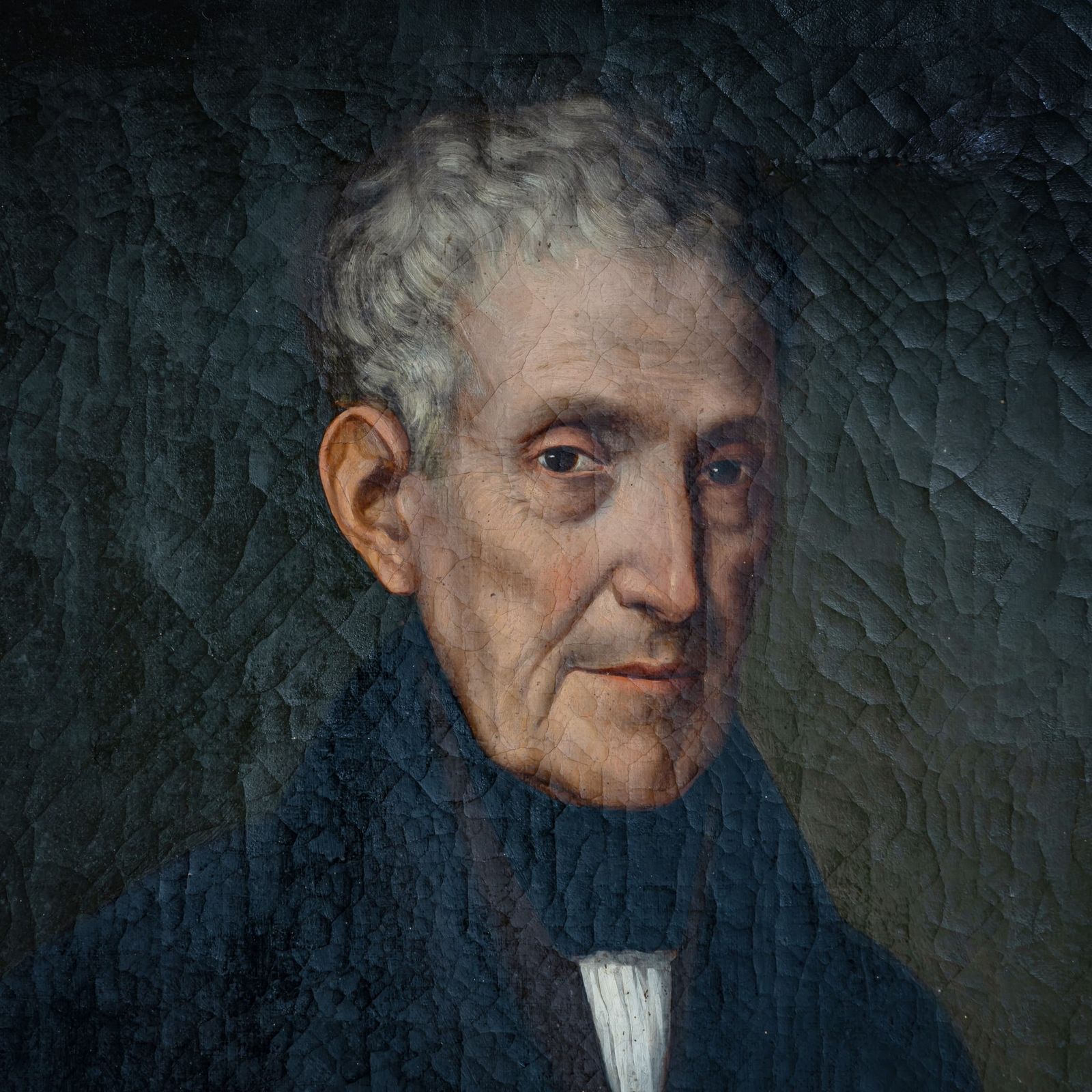 Portrait Of An Older Gentleman, Biedermeier Period, 1st Half 19th Century photo furniture