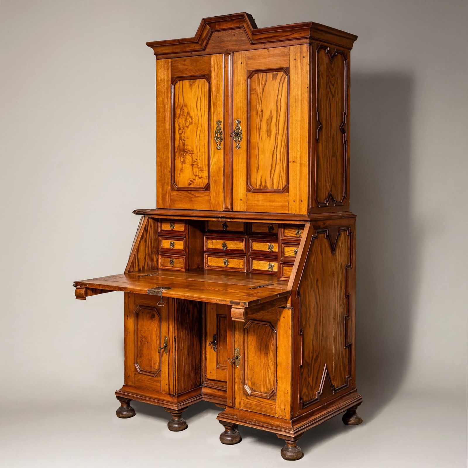Baroque Secretaire In Ash Wood, North German C. 1720 photo vinterior