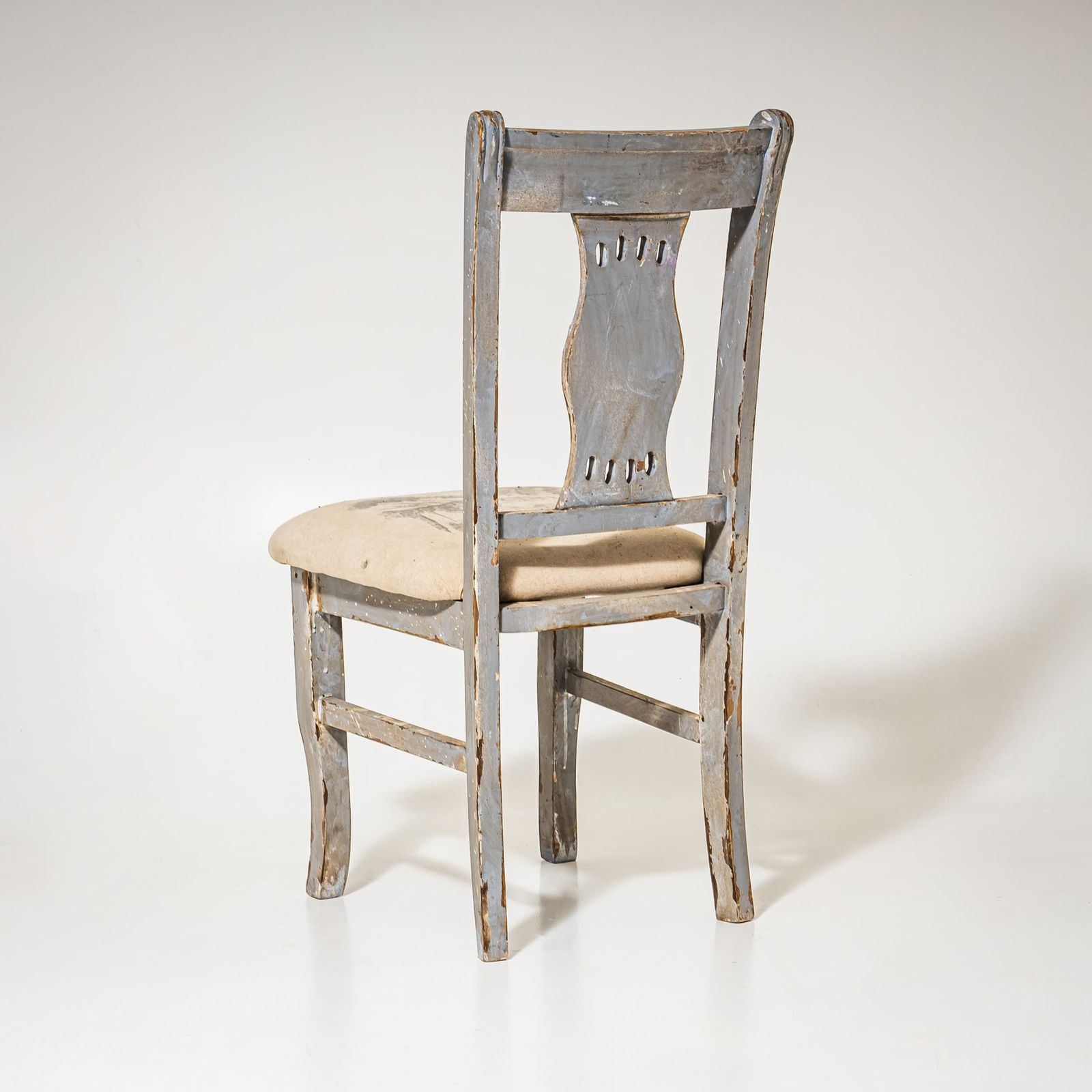 Set Van Vier Grijze Stoelen Met Stadsgezichten, 19e Eeuw photo 525.0