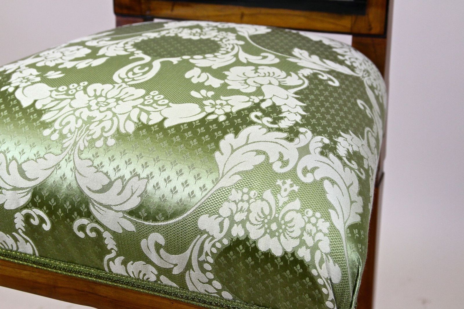 18th Century Cherrywood Side Chair   Newly Upholstered, Austria Ca. 1790 photo 1950.0
