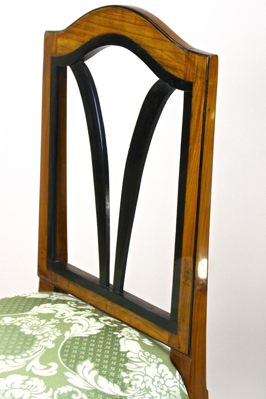 18th Century Cherrywood Side Chair   Newly Upholstered, Austria Ca. 1790 photo vintage