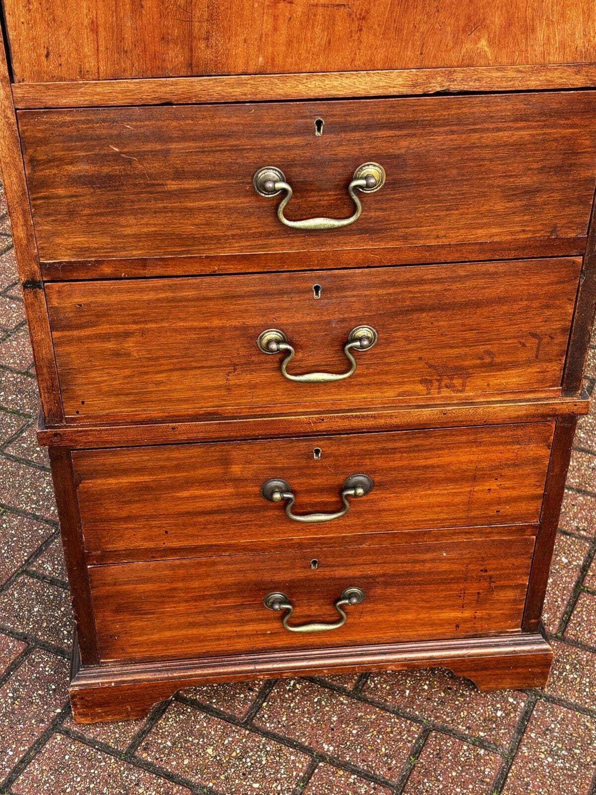 Antique Mahogany Housekeepers Cabinet / Small Linen Press. photo buy