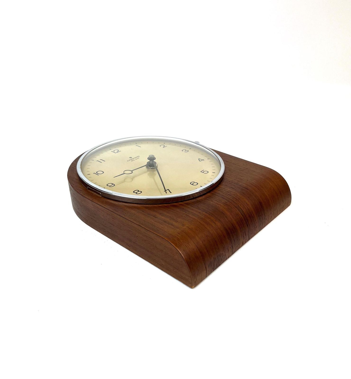 Very Rare Mid Century Teak Wall Clock By Junghans Ato Mat Limited Edition Germany 1960 photo furniture