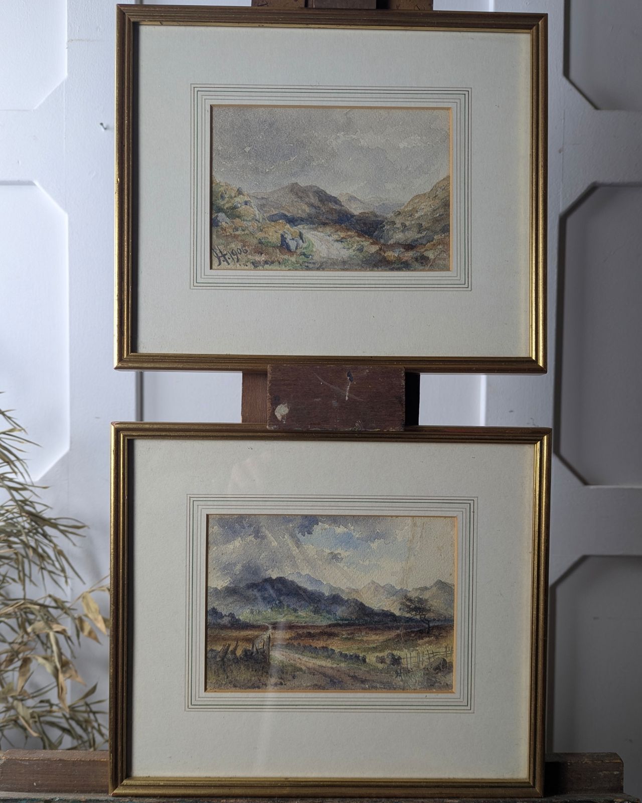 Pair Of Early C20th Landscape Watercolours – Possibly Henry Martin Pope (1906)