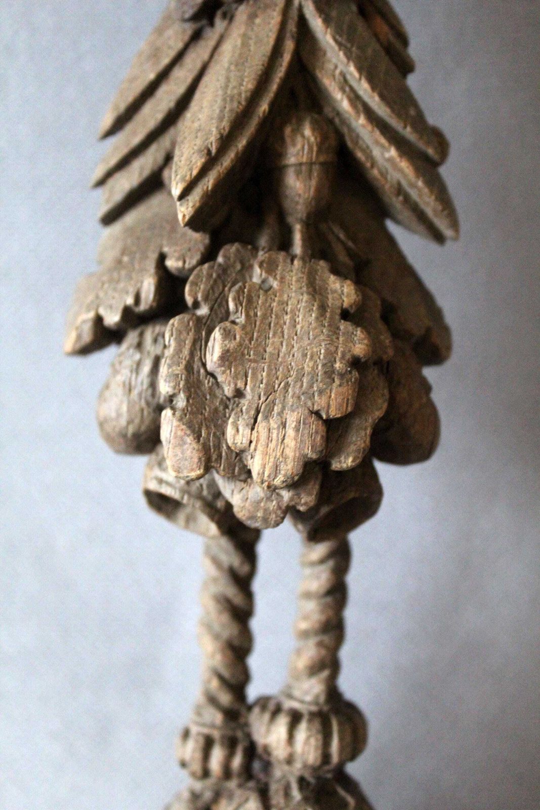 Antique French Hand Carved Wooden Architectural Element, Ornamental, Fruits, Foliage, Tassels, Decorative Drop, Frieze, Wall, Furniture photo 93.0