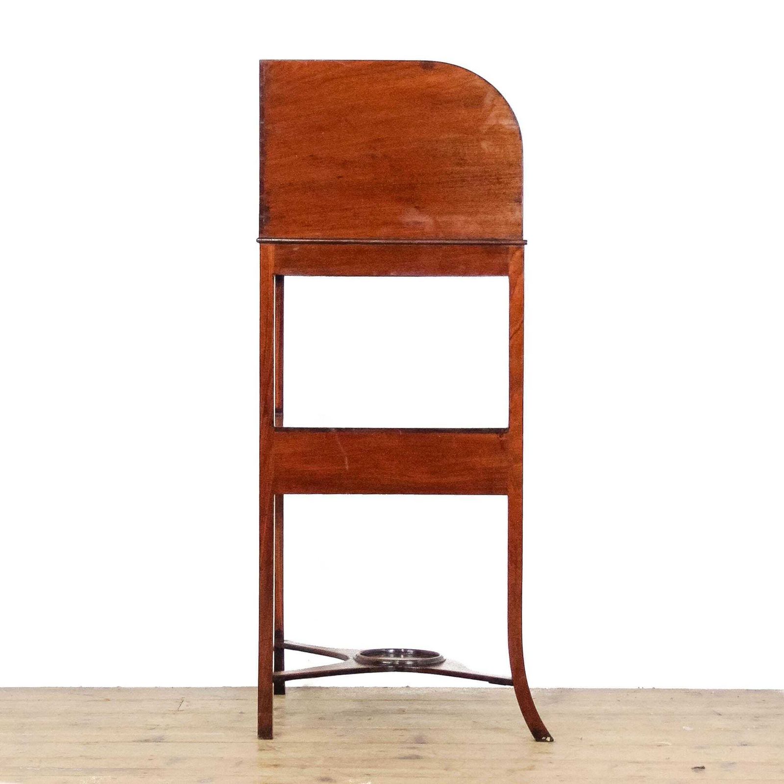 Antique Regency Mahogany Bow Front Corner Washstand | Antique Washstand | Bedroom Furniture photo 395.0